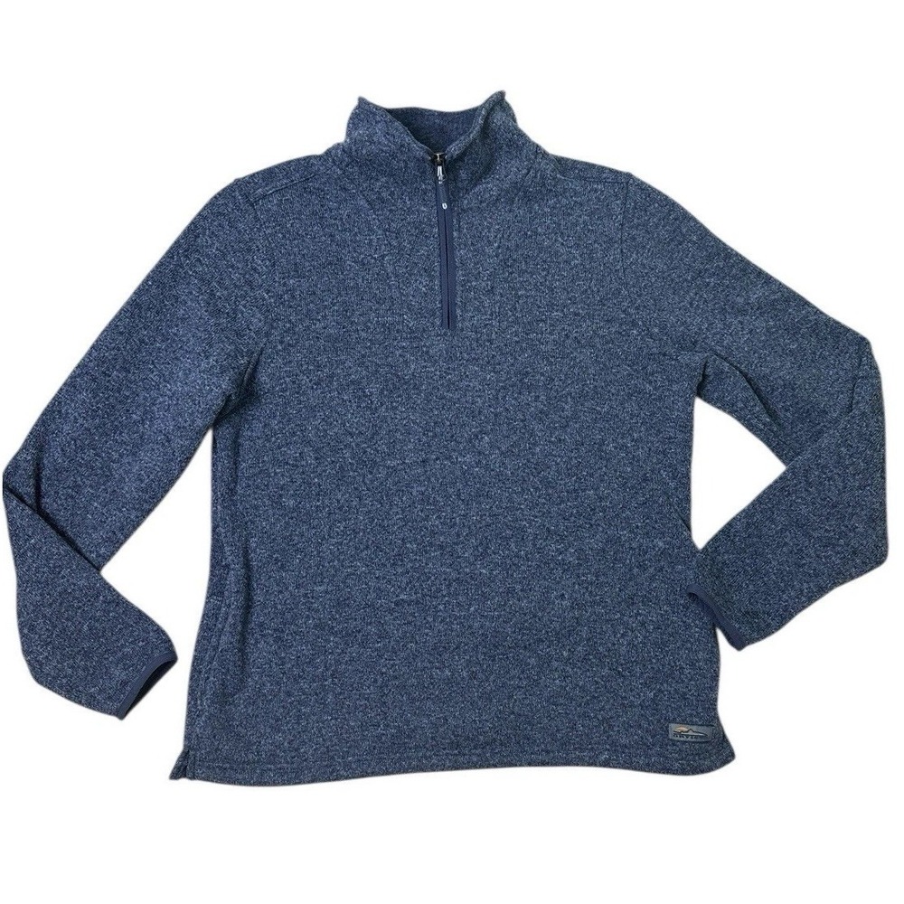 ORVIS R65 SWEATER FLEECE QUARTER-ZIP Women's M BLUE Pullover - Picture 10 of 10